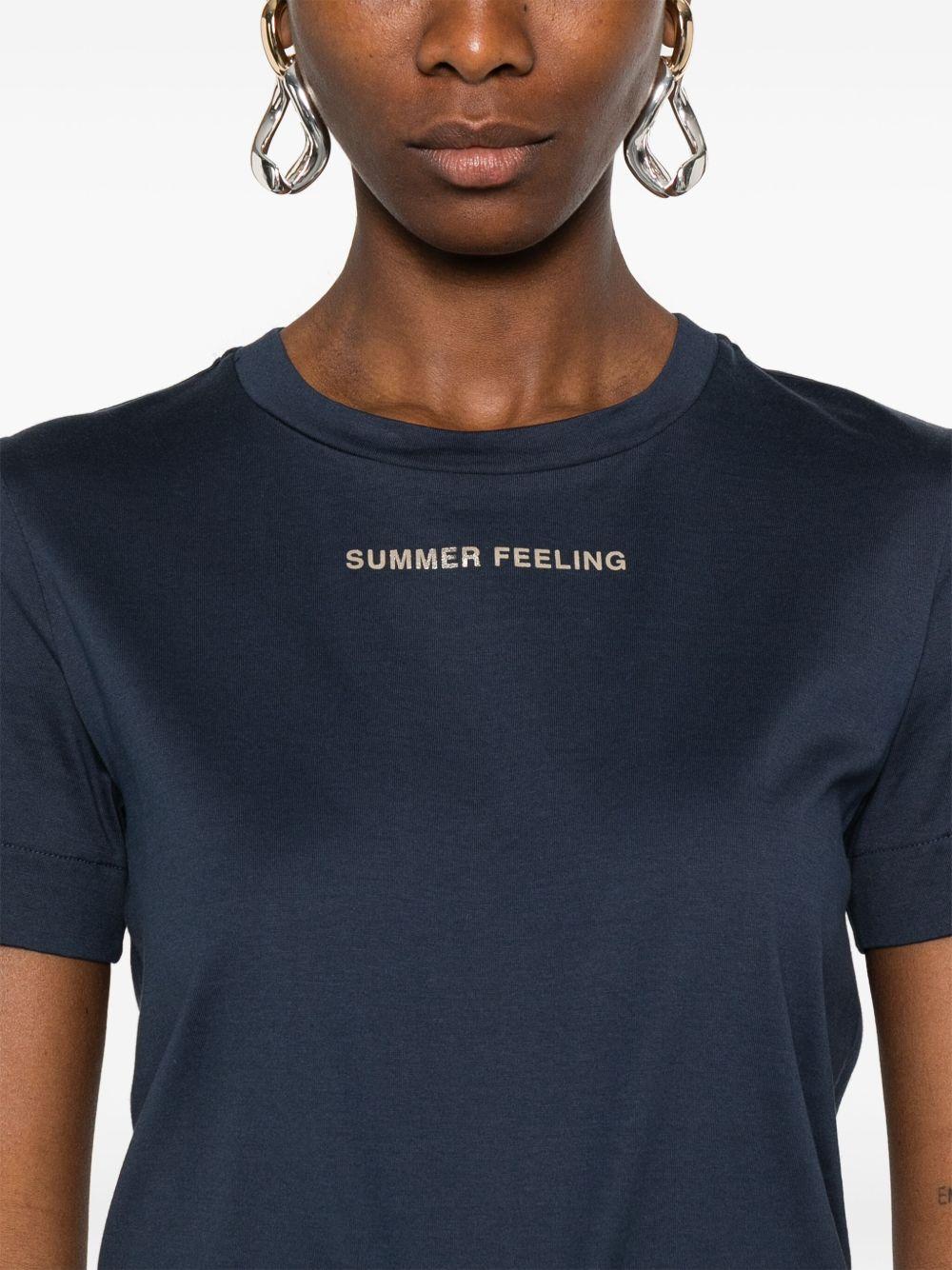 T-shirt blu summer feeling 2519971033600 009 MAX MARA 'S