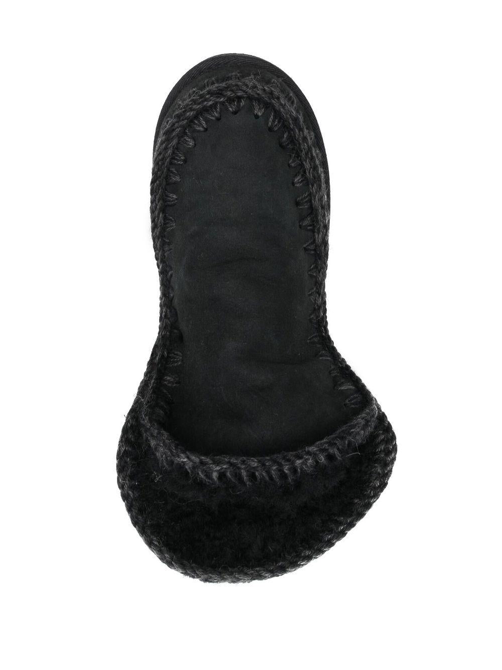Stivaletti alla caviglia con logo glitter MUFW101050A BKBK MOU