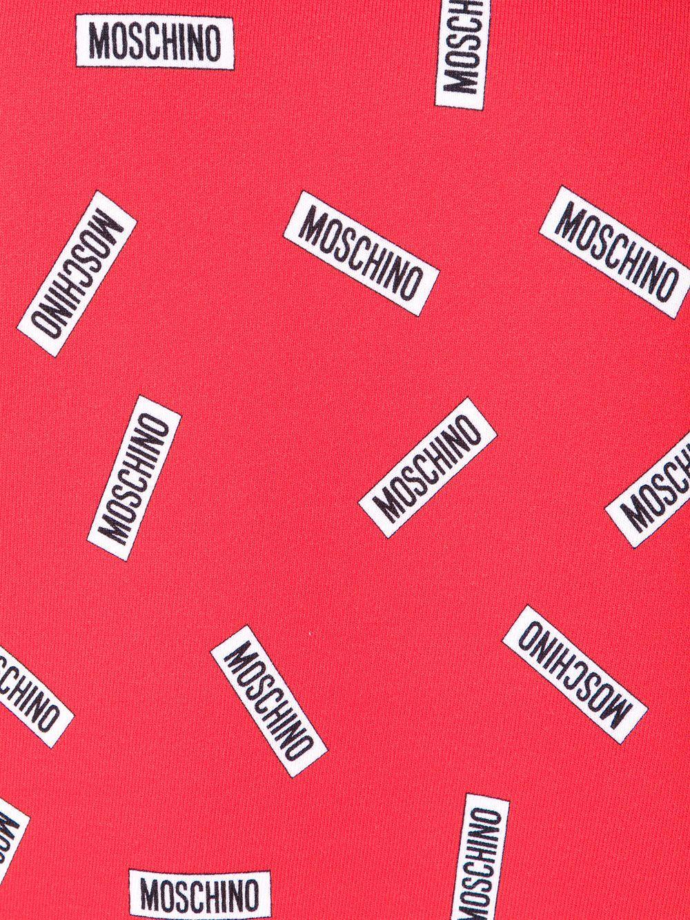 Felpa rossa rettangoli logati - Preludio Moda