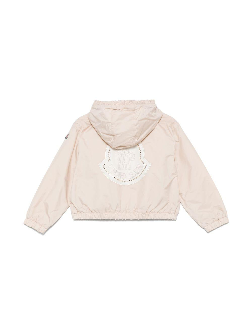 Giubbino saira beige logo retro 9541A0008053A5E 21G MONCLER KIDS