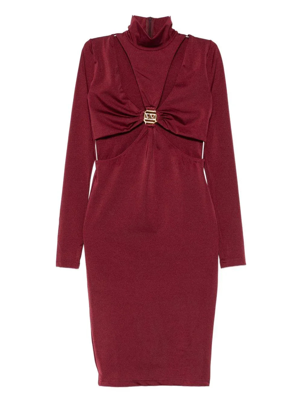 Abito con Dettaglio Cut Out e Inserti Dorati - Preludio Moda