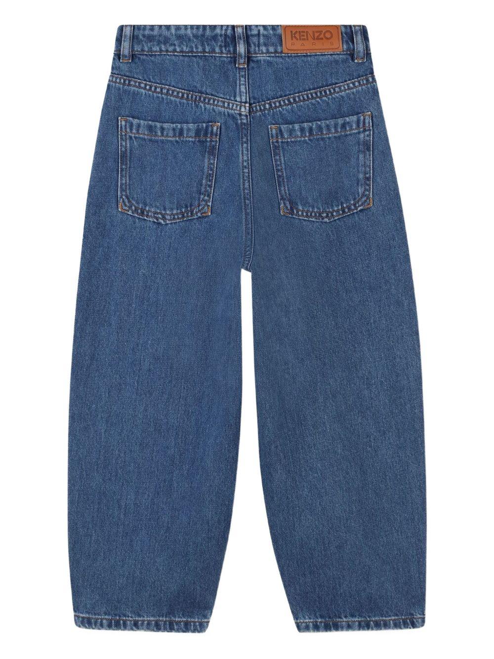 Jeans Asimmetrici con Abbottonatura e Tasche K61325 Z27 KENZO KIDS