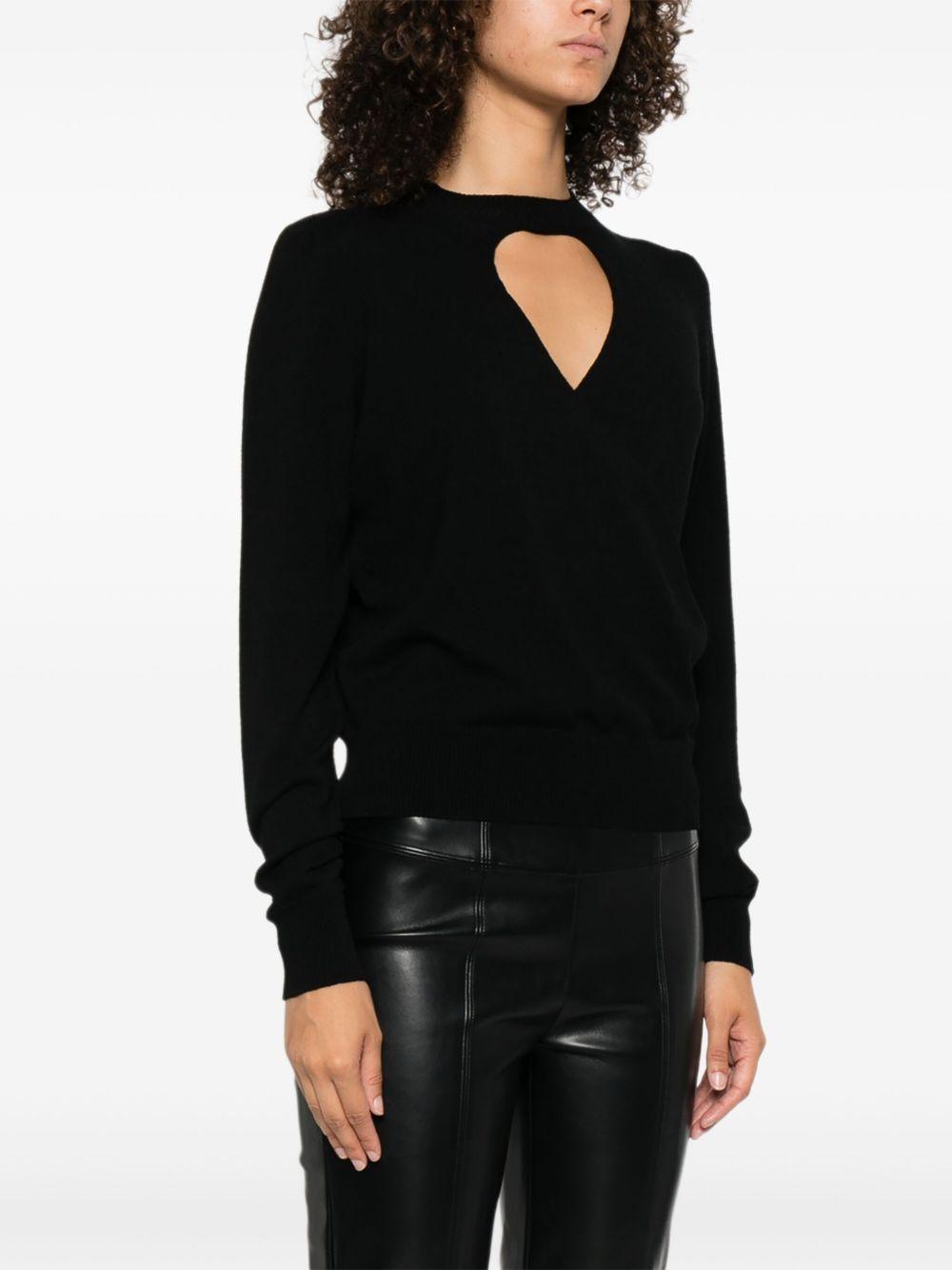 Maglione Nero con Apertura a Goccia 252TP3060 00006 TWINSET