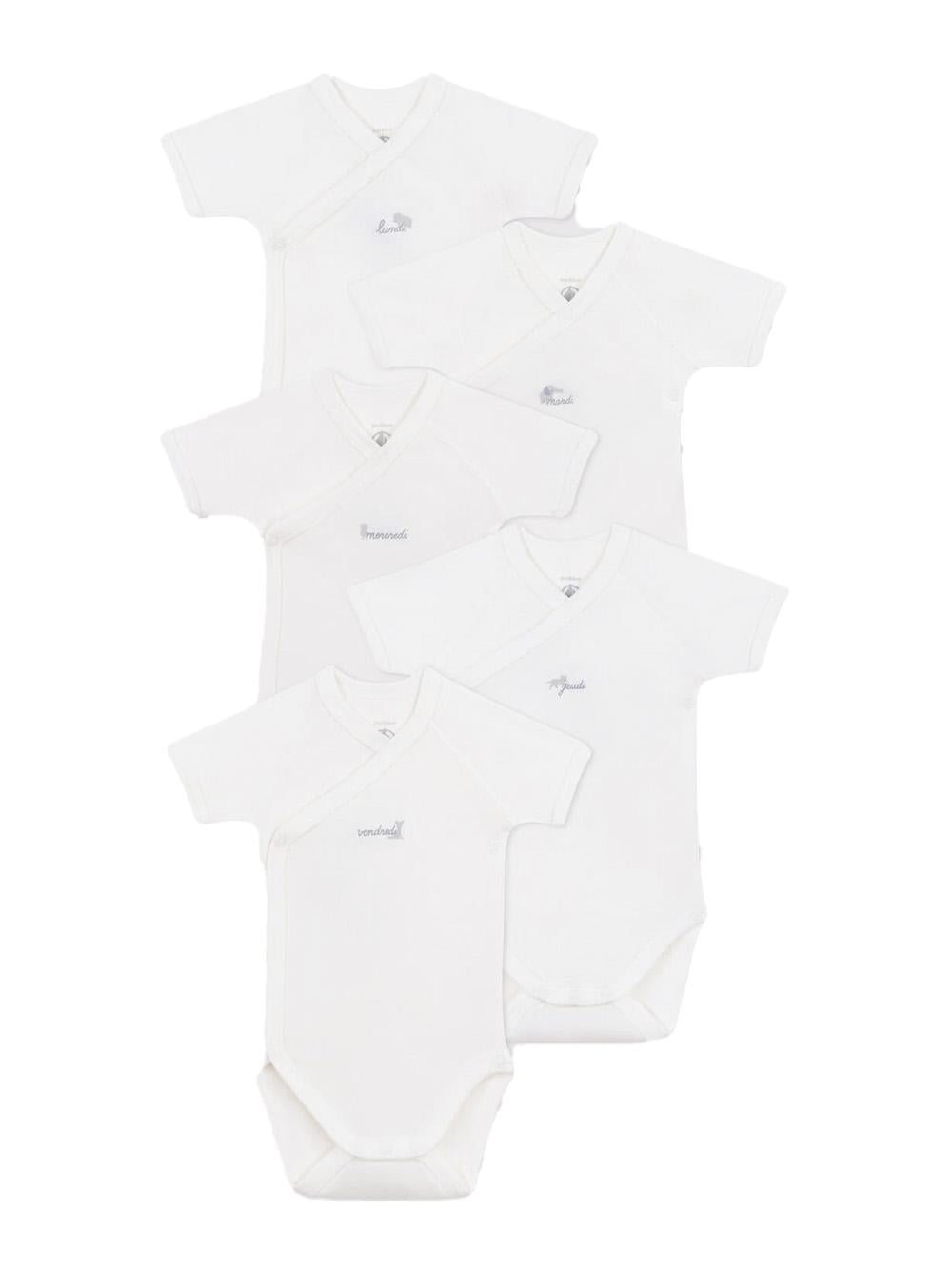 Set body tinta unita (5pz) A0CNP 00 PETIT BATEAU KIDS
