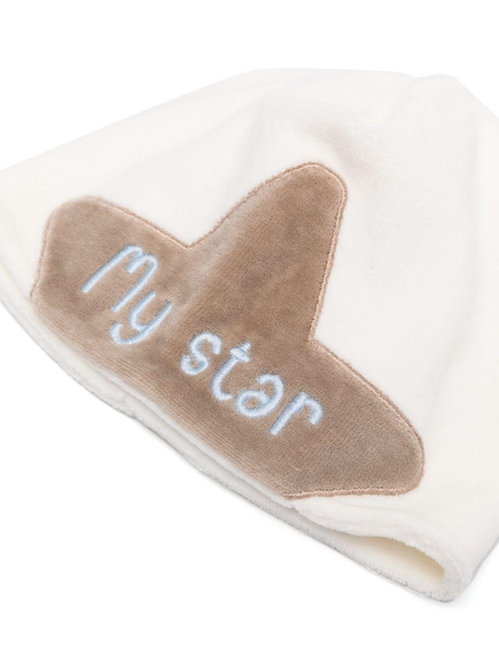 Cappello neonato panna "my star" - Preludio Moda