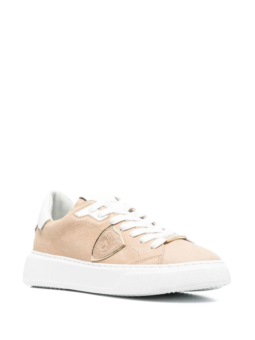 Sneakers Temple beige nabuc - Preludio Moda