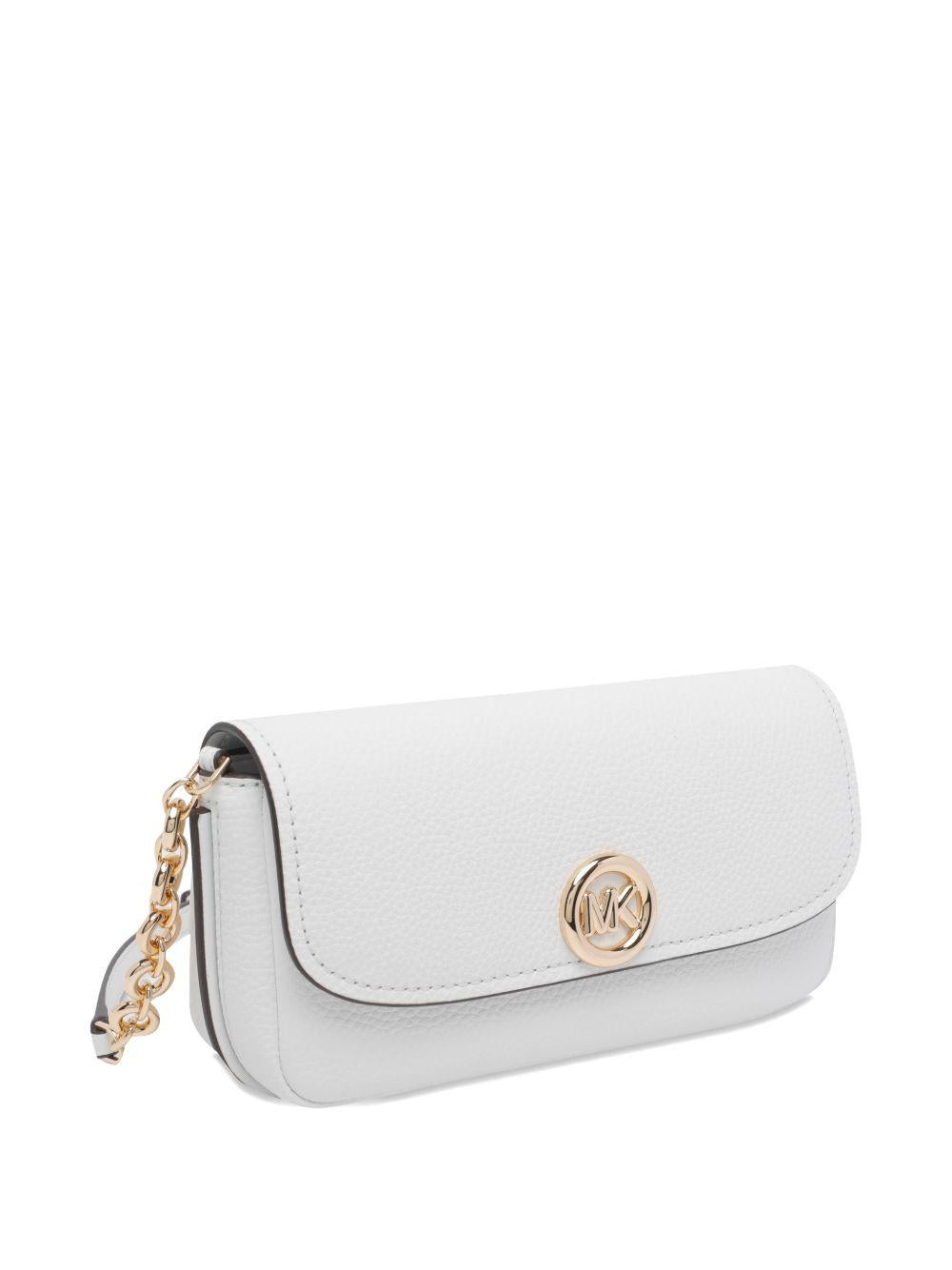 Borsa a spalla in pelle con tracolla a catena 32S6GY5C5L 085 MICHAEL KORS