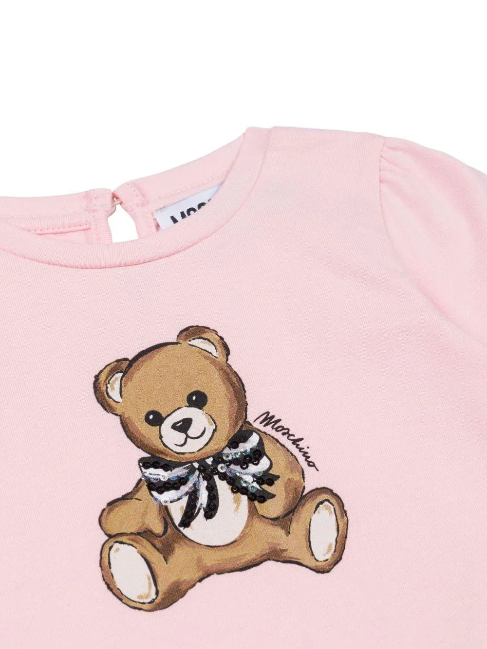 Top con stampa Teddy Bear MEO001LBA11 50209 MOSCHINO KIDS