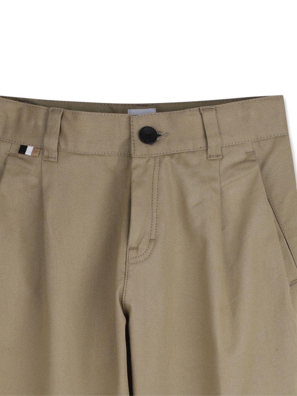 Pantaloni in cotone con tasche J52912 295 BOSS KIDSWEAR