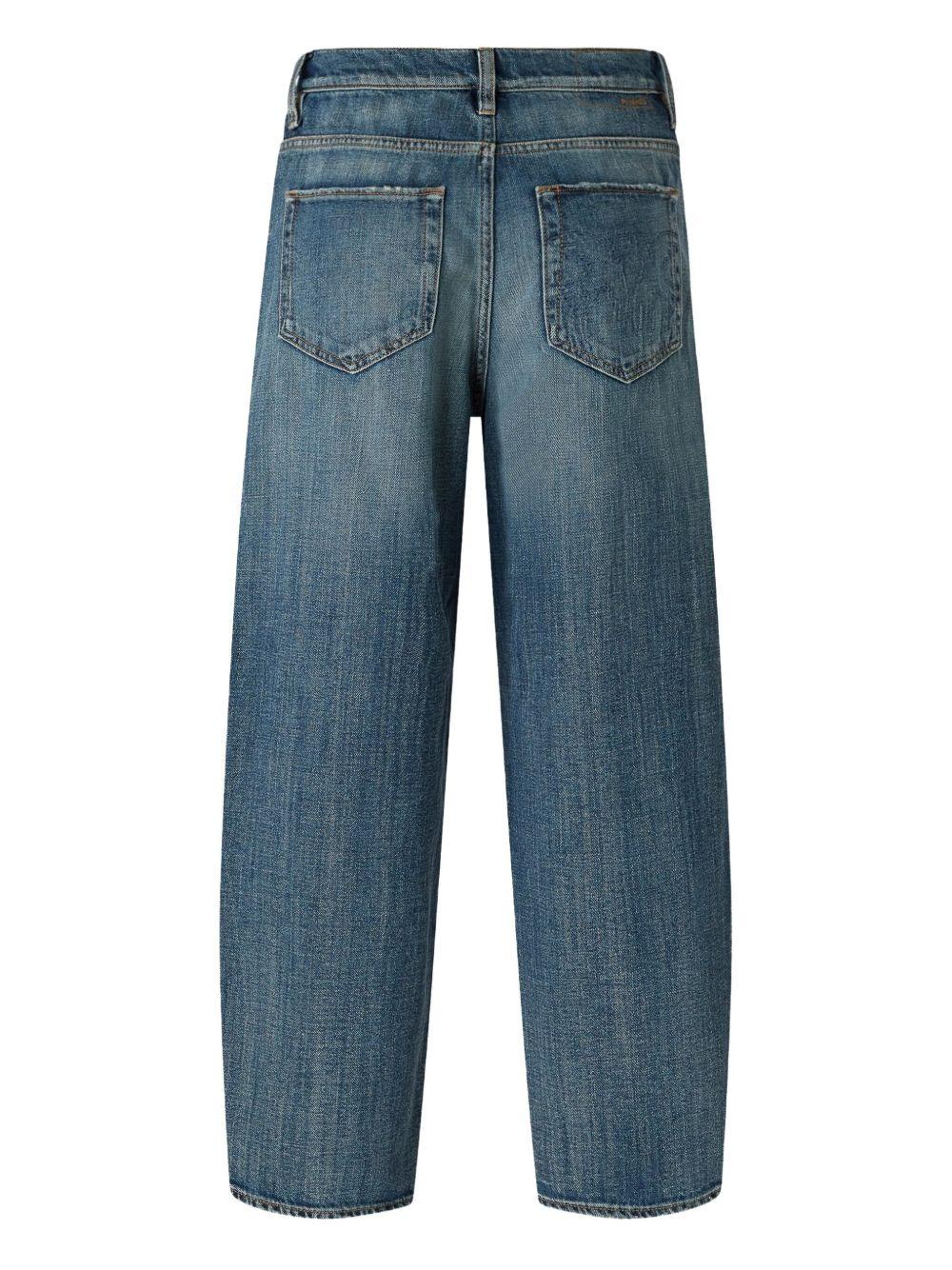 Jeans denim medio a vita alta con design balloon 103857A2RQ PJC PINKO