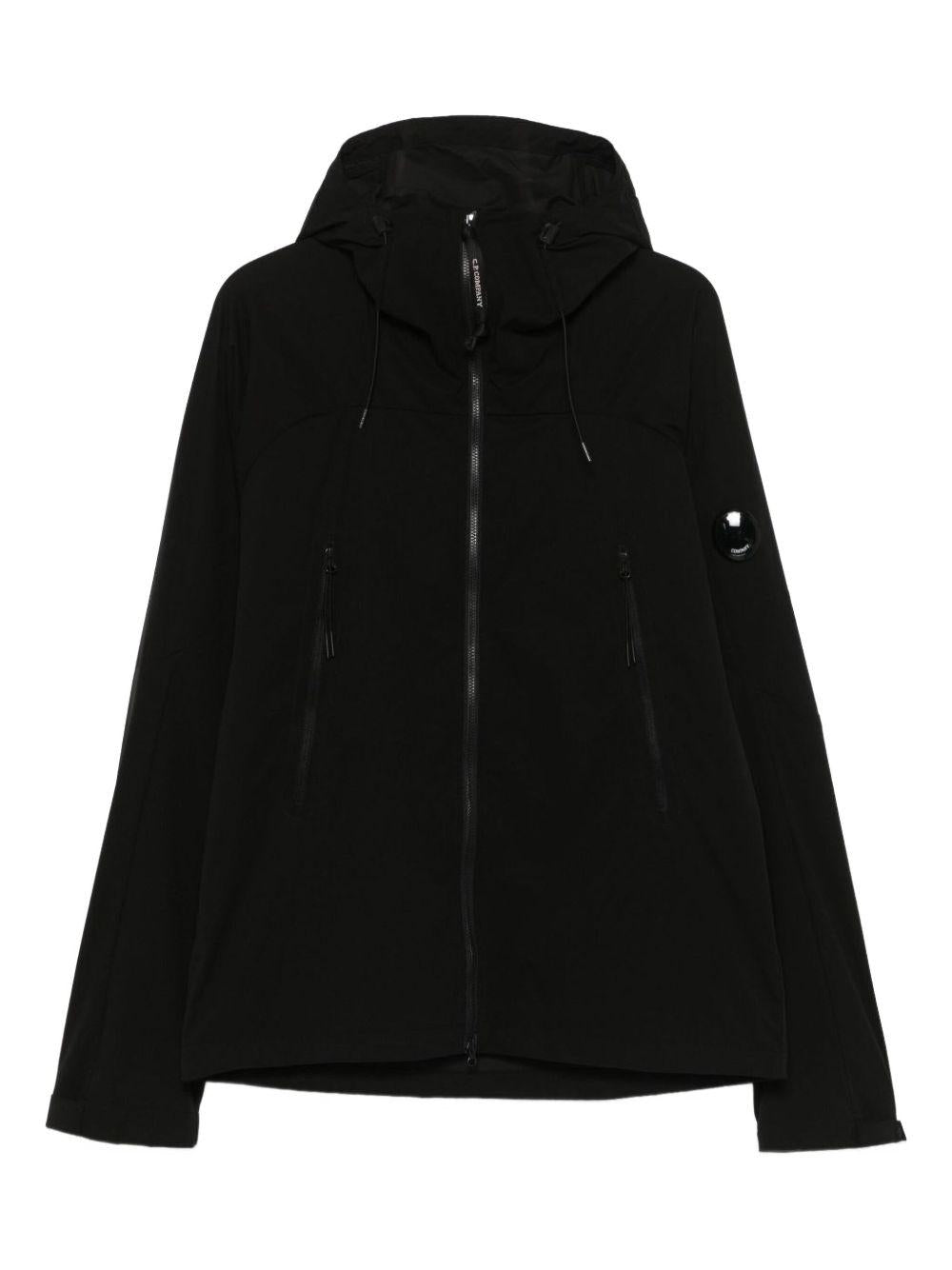 Giacca Nera con Cappuccio e Zip 19CMOW006A110264A 999 CP COMPANY