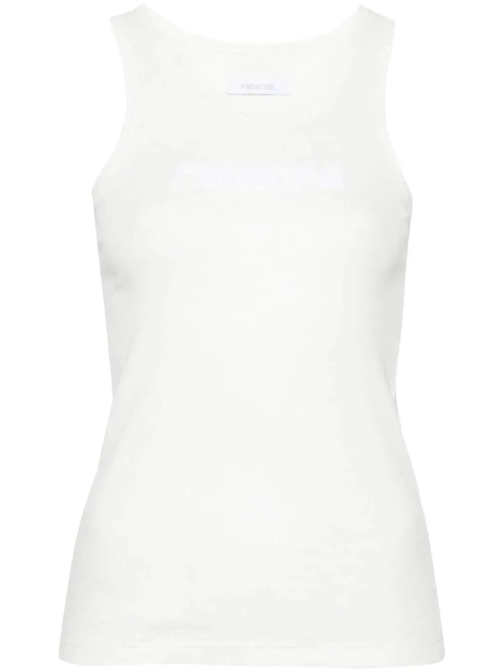 Canotta latte basic logo spugna - Preludio Moda