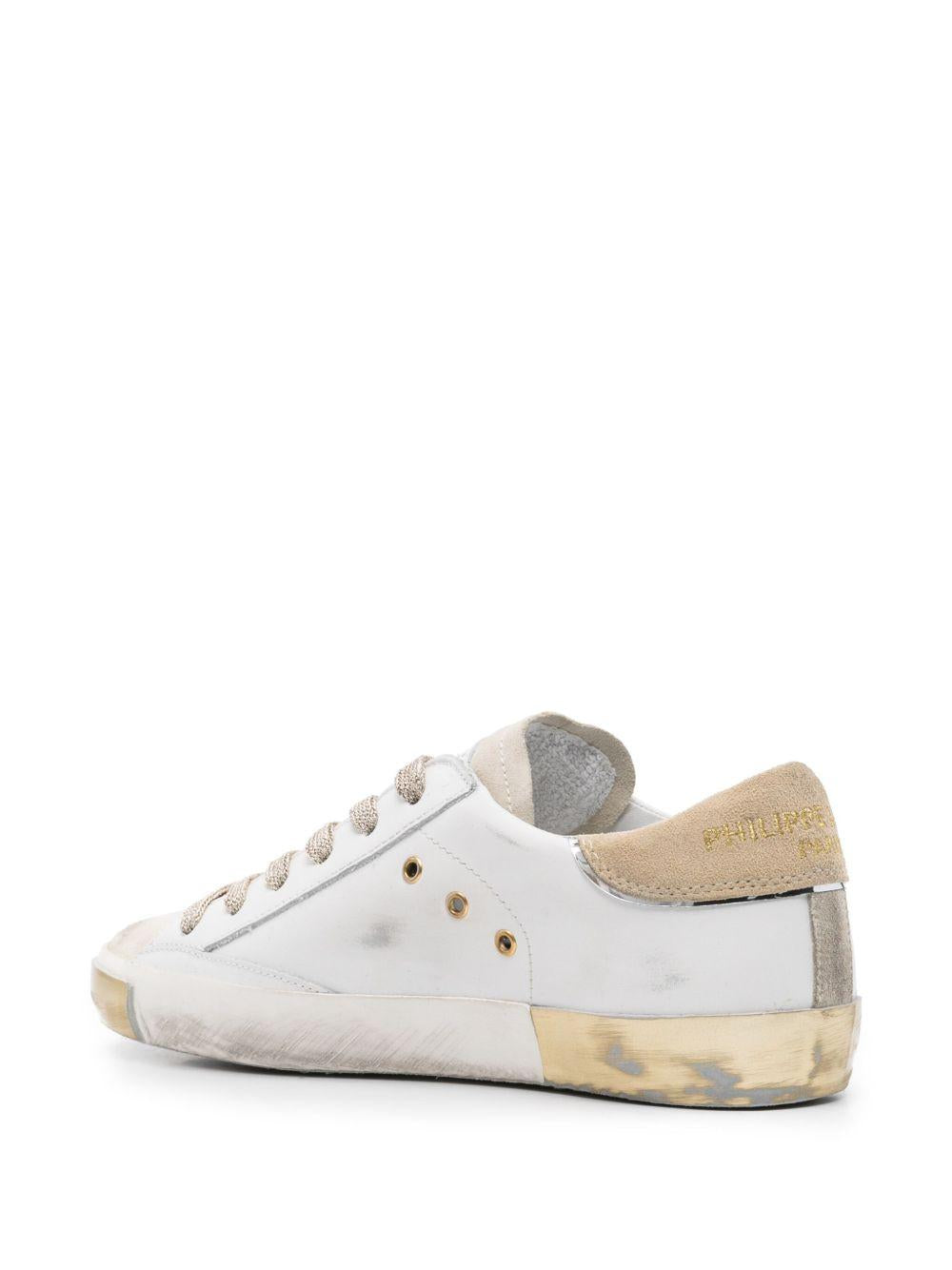 Sneakers prsx low bianche/oro