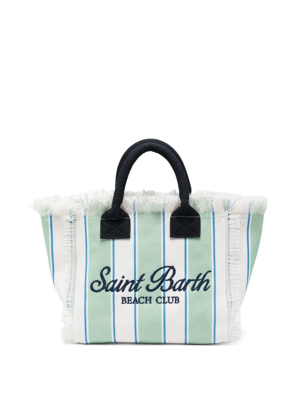 Borsa mare in cotone con frange COL0001# 00937L MC2 SAINT BARTH KIDS