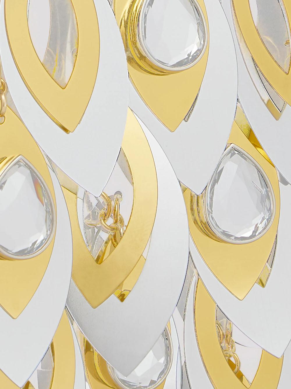 Borsa NANO TEARDROP argento/oro
