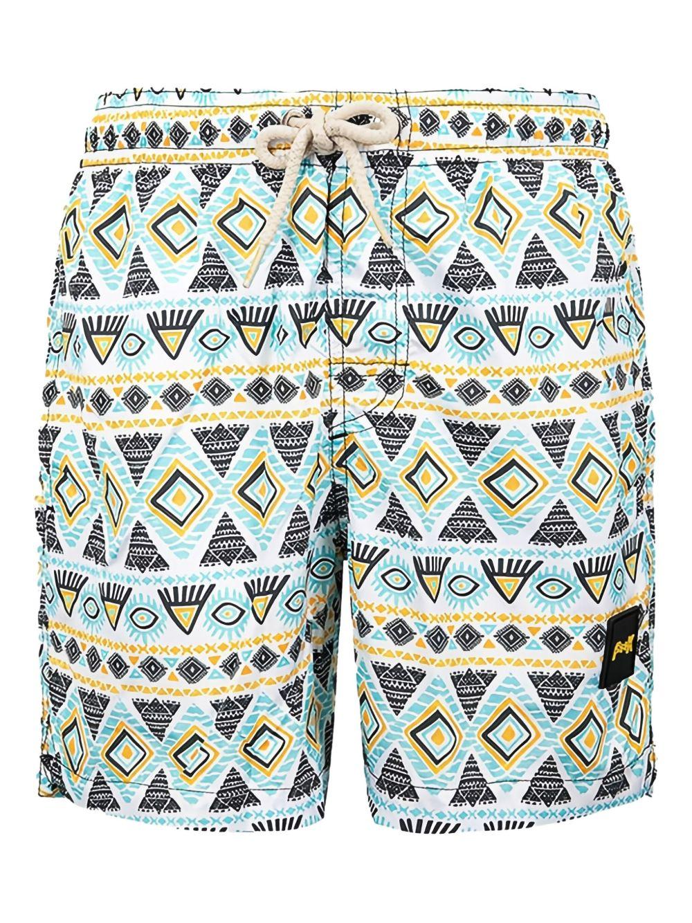 Costume boxer con fantasia multicolor