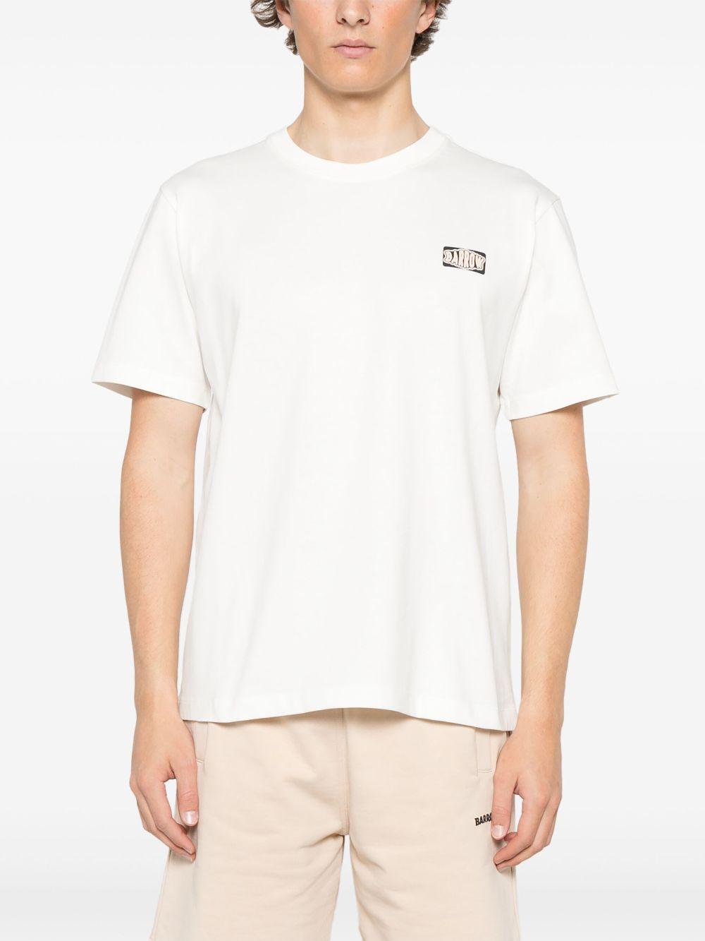 T-shirt bianca grafica basket retro S5BWUATH147 002 BARROW