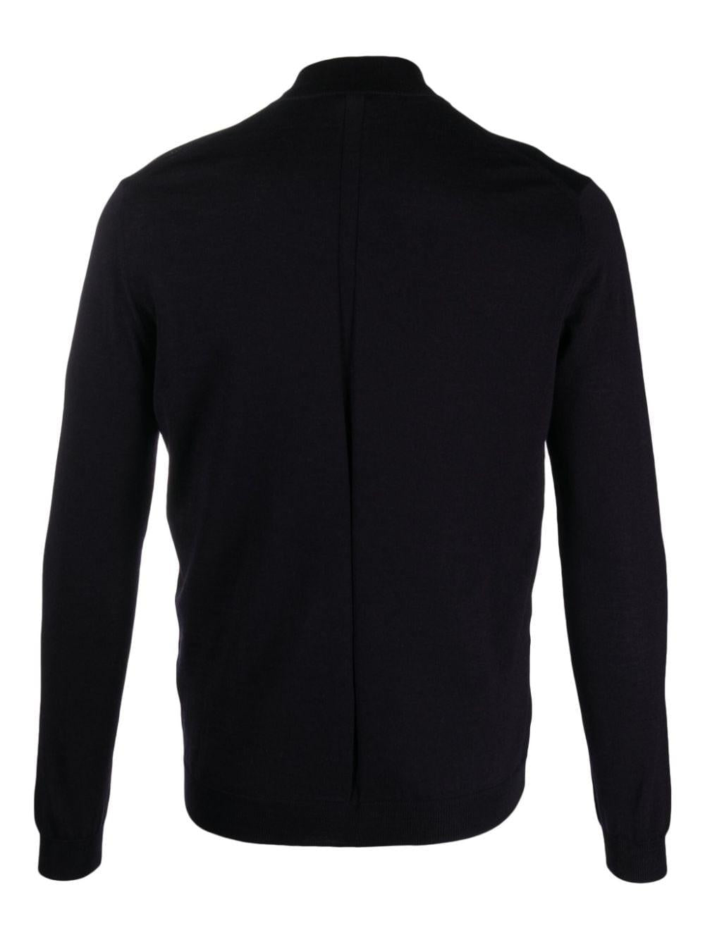 Maglione Uomo Blu Lana
