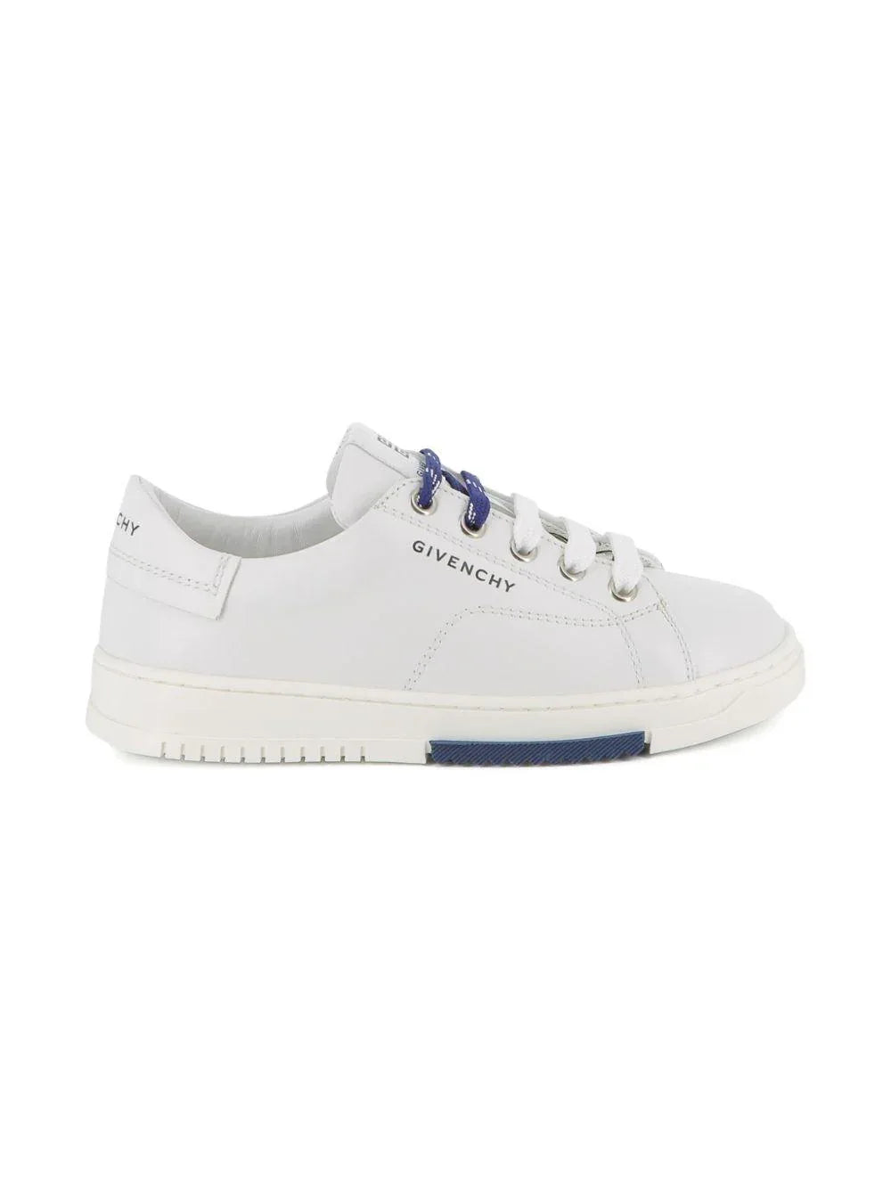 Sneakers in Pelle con Logo Goffrato e Lacci a Contrasto - Preludio Moda