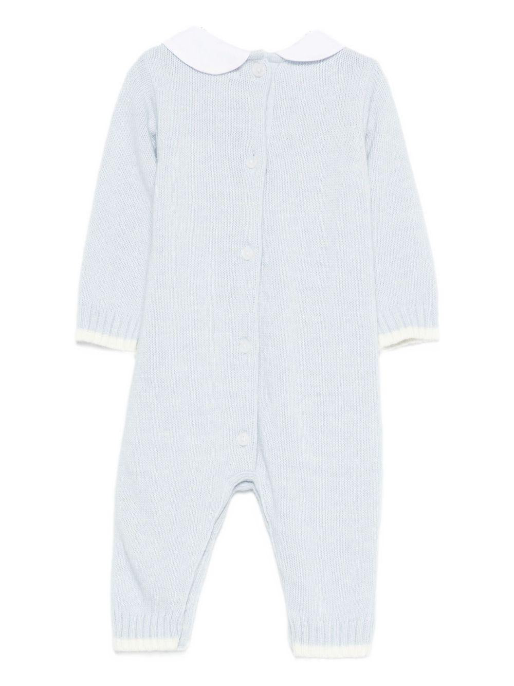 Tutina azzurra con ricamo I250090 AZZURRO NANAN KIDS