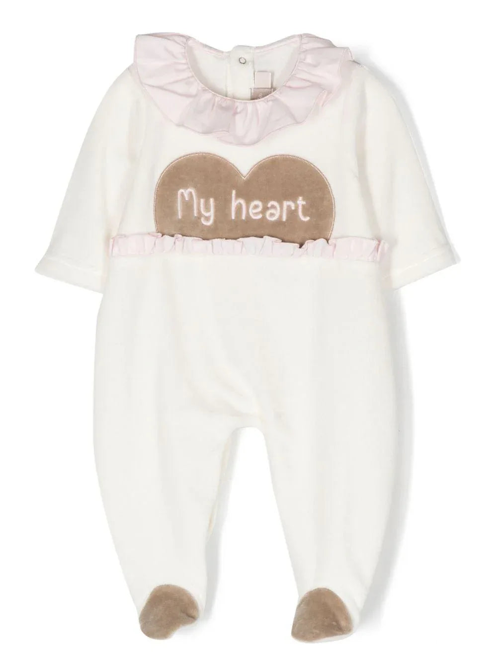 Tutina neonata "my heart" panna - Preludio Moda
