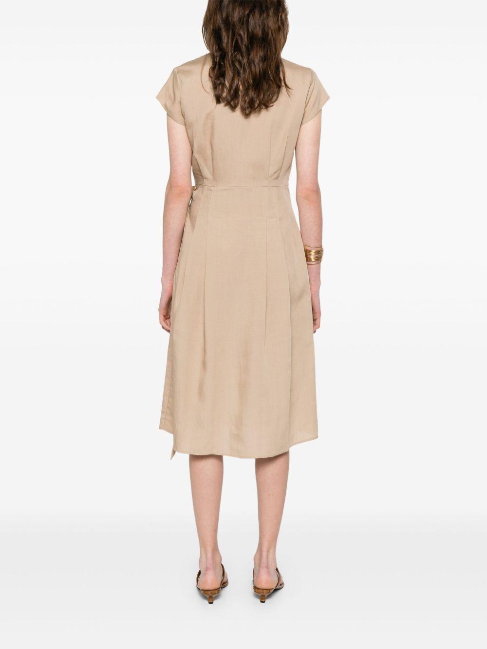 Abito robe con placchetta Oval-T laterale