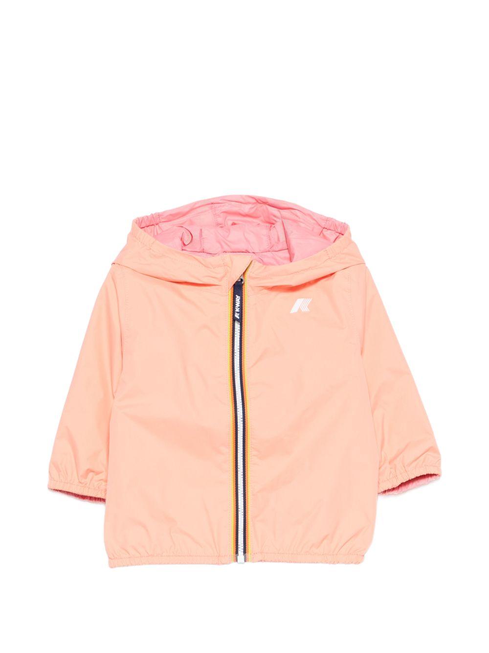 Giacca con cappuccio in nylon riciclato K2123IW C54 K-WAY KIDS