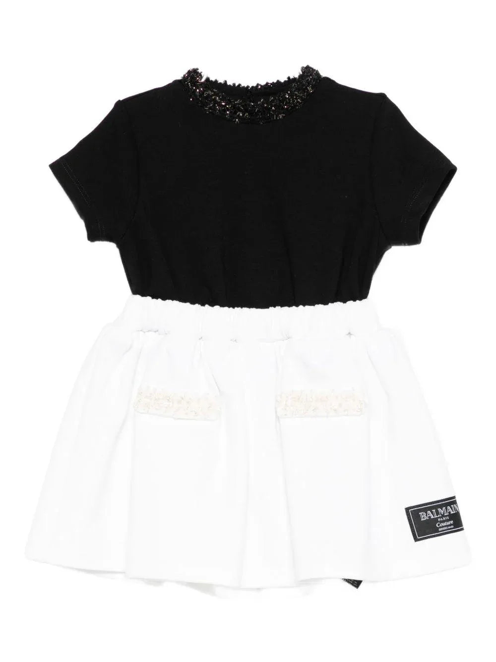 Abito con Colletto Decorato e Perline - Preludio Moda