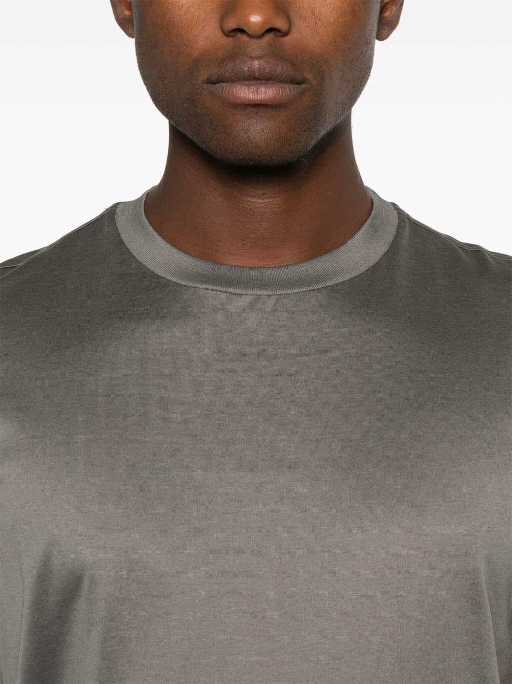 T-shirt Grigio Antracite in Cotone L1TFW24256525 N066 LOW BRAND