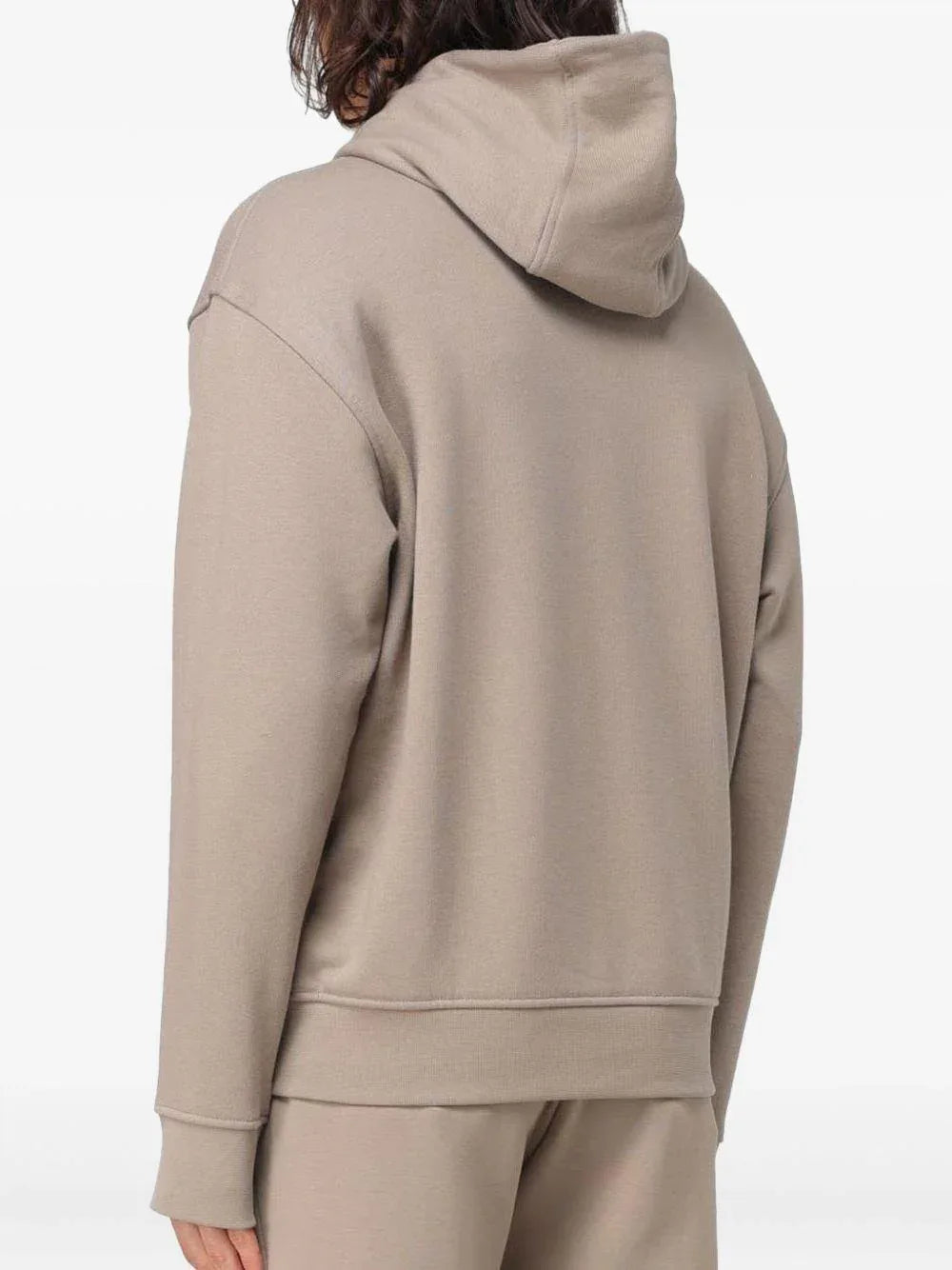 Felpa beige aquila petto ricamata - Preludio Moda