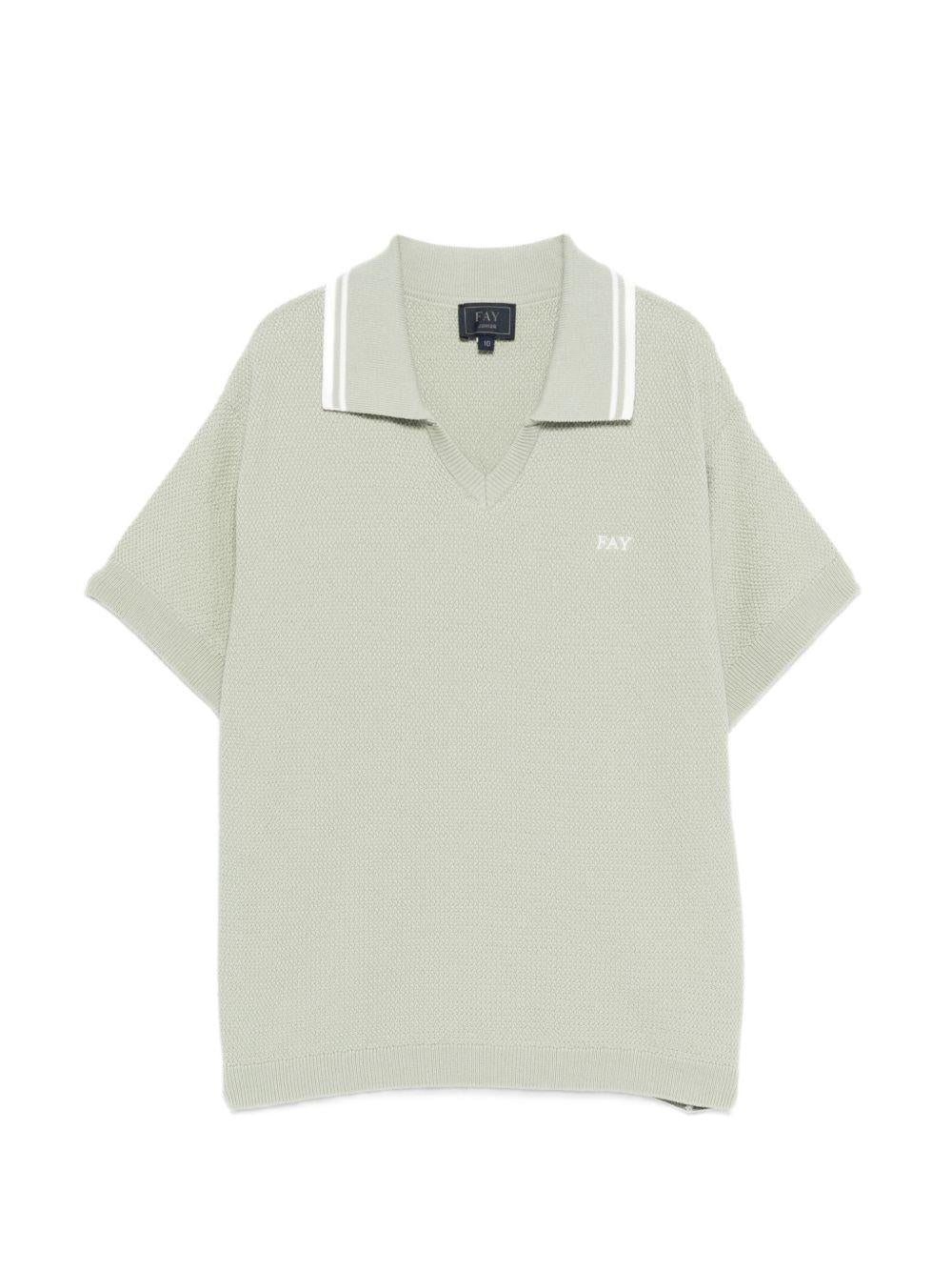 Polo in cotone a maniche corte FY9P11Z3668 740 FAY KIDS