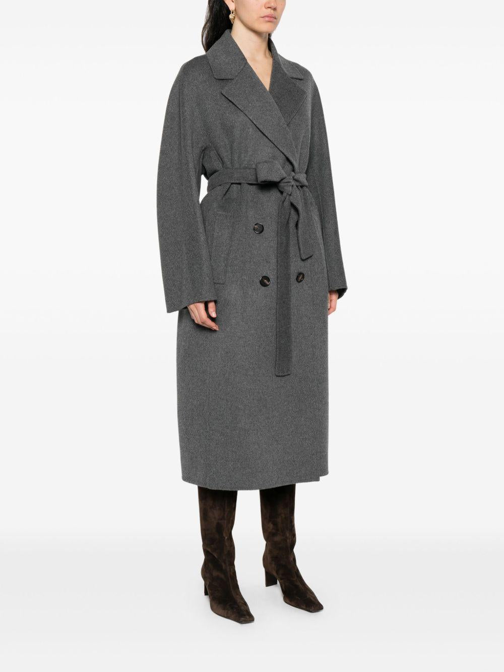 Cappotto doppiopetto in lana con cintura 2529016021600 050 MAX MARA 'S