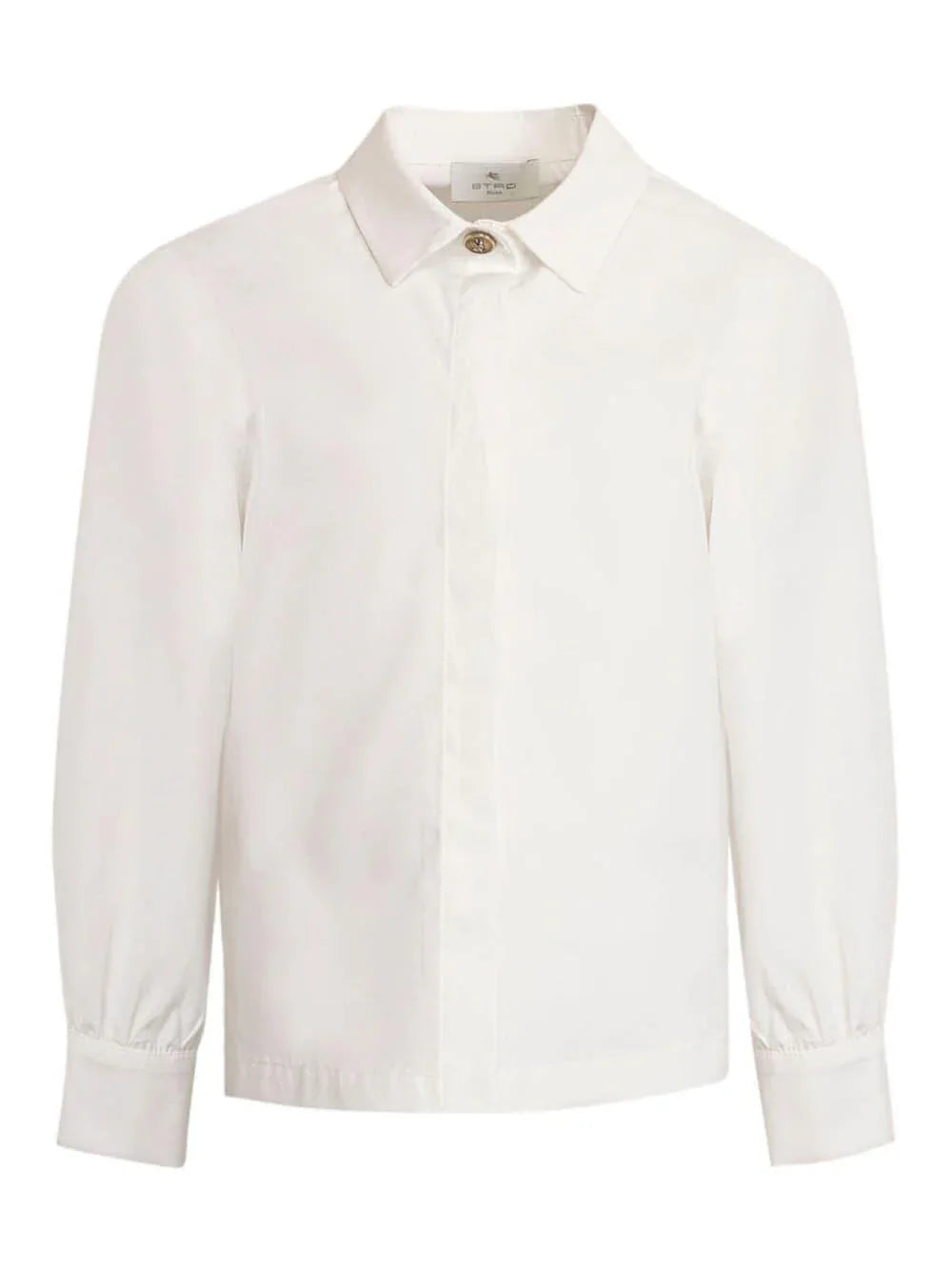 Camicia bianca dettaglio bottone Pegaso - Preludio Moda