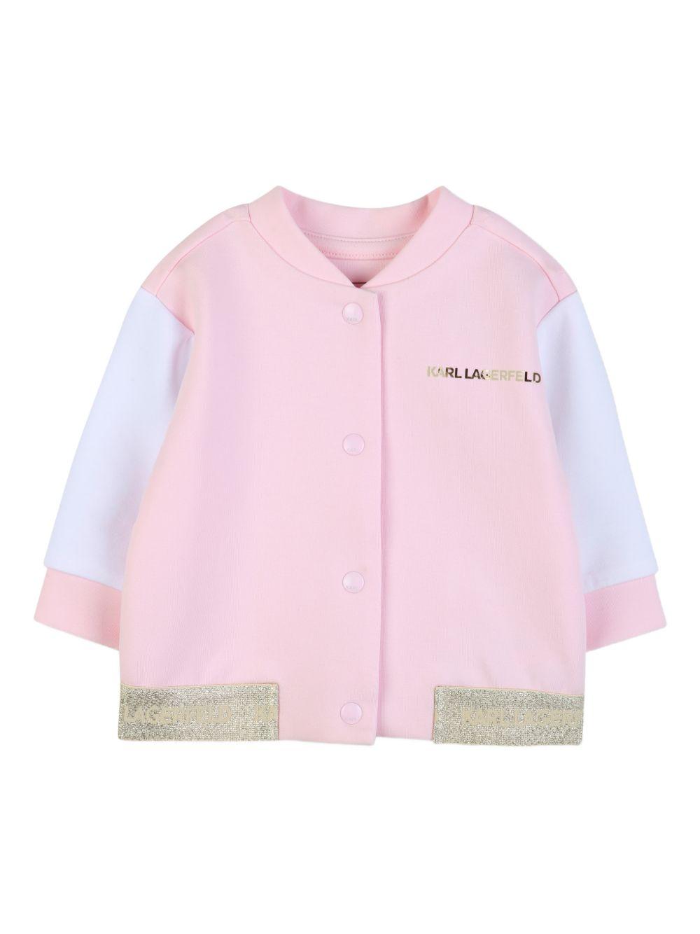 Completo tre pezzi con giacca bomber Z31047 S01 KARL LAGERFELD KIDS