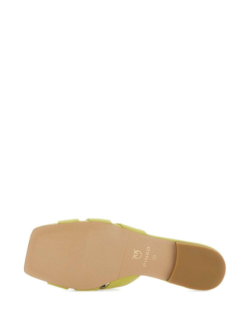 Ciabatta marli 09 giallo lime SD0313P003 S24 PINKO
