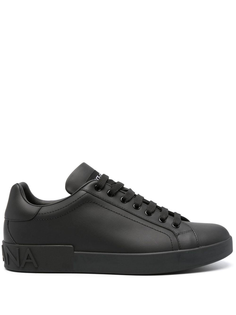 Sneakers in pelle con suola platform CS1772A1065 80999 DOLCE&GABBANA