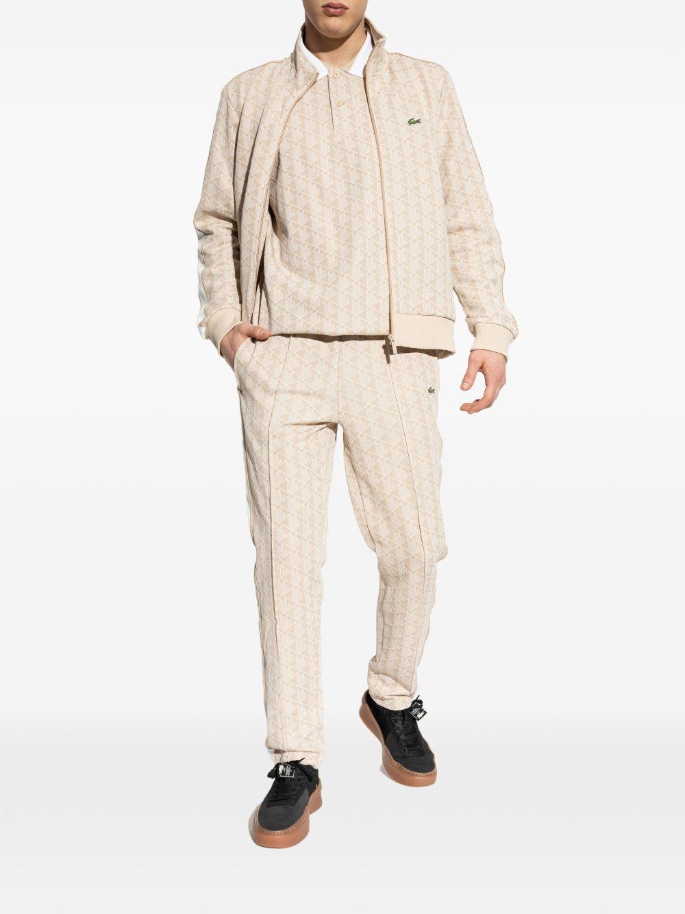Felpa con zip e motivo geometrico SH1368 8GI LACOSTE