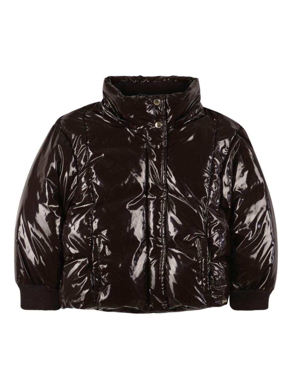 Piumino Imbottito con Cappuccio e Bottoni a Pressione C20665 958 CHLOE KIDS