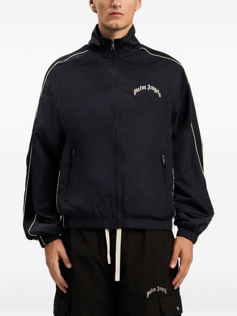 Giacca sportiva con zip e bande laterali PMEB02GS26FAB001 1003 PALM ANGELS