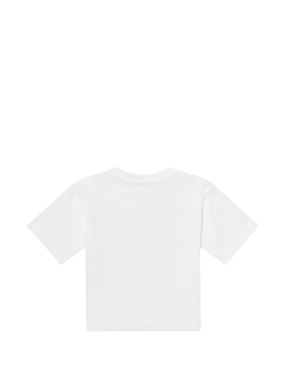 T-shirt con stampa orsetti HUM05PLAA23 10101 MOSCHINO KIDS