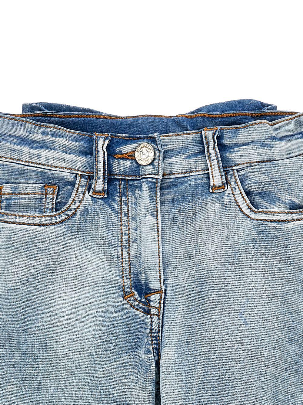 Jeans cropped a zampa delavé 17G4047013 0062 MONNALISA KIDS