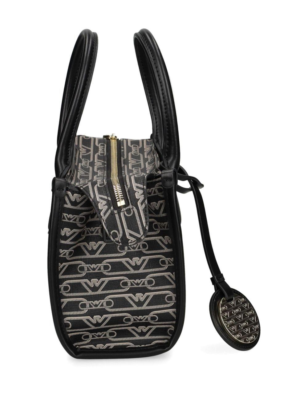 Borsa mini logo all-over nera EW000371AF11951 FC033 EMPORIO ARMANI