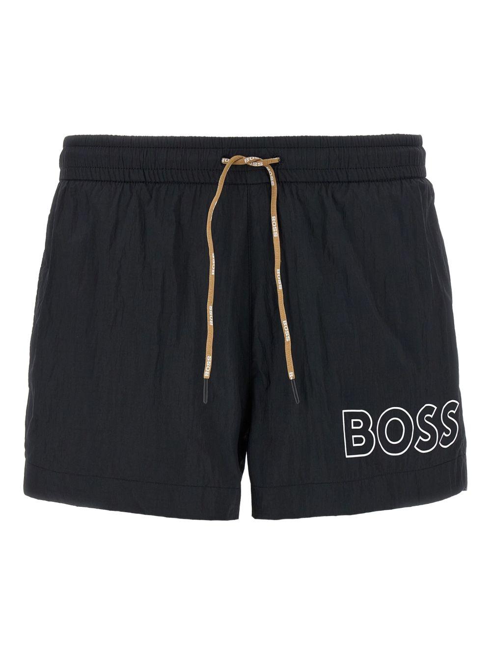 Shorts con coulisse e logo 50469280 005 BOSS