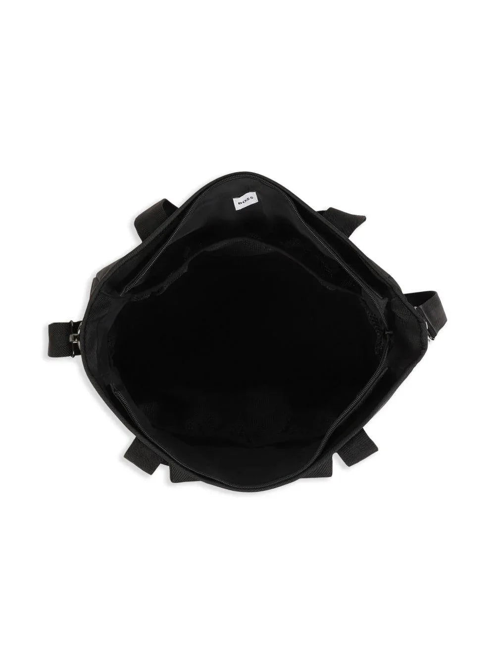 Borsa Mamma nera con fasce logate - Preludio Moda