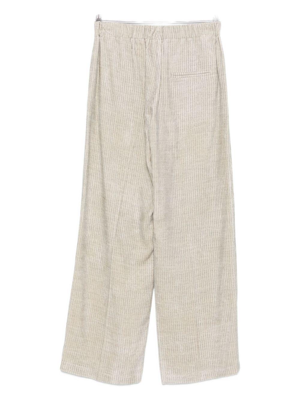 Pantaloni in Velluto a Coste Grigio Chiaro 165137A5053 PERLA ALYSI