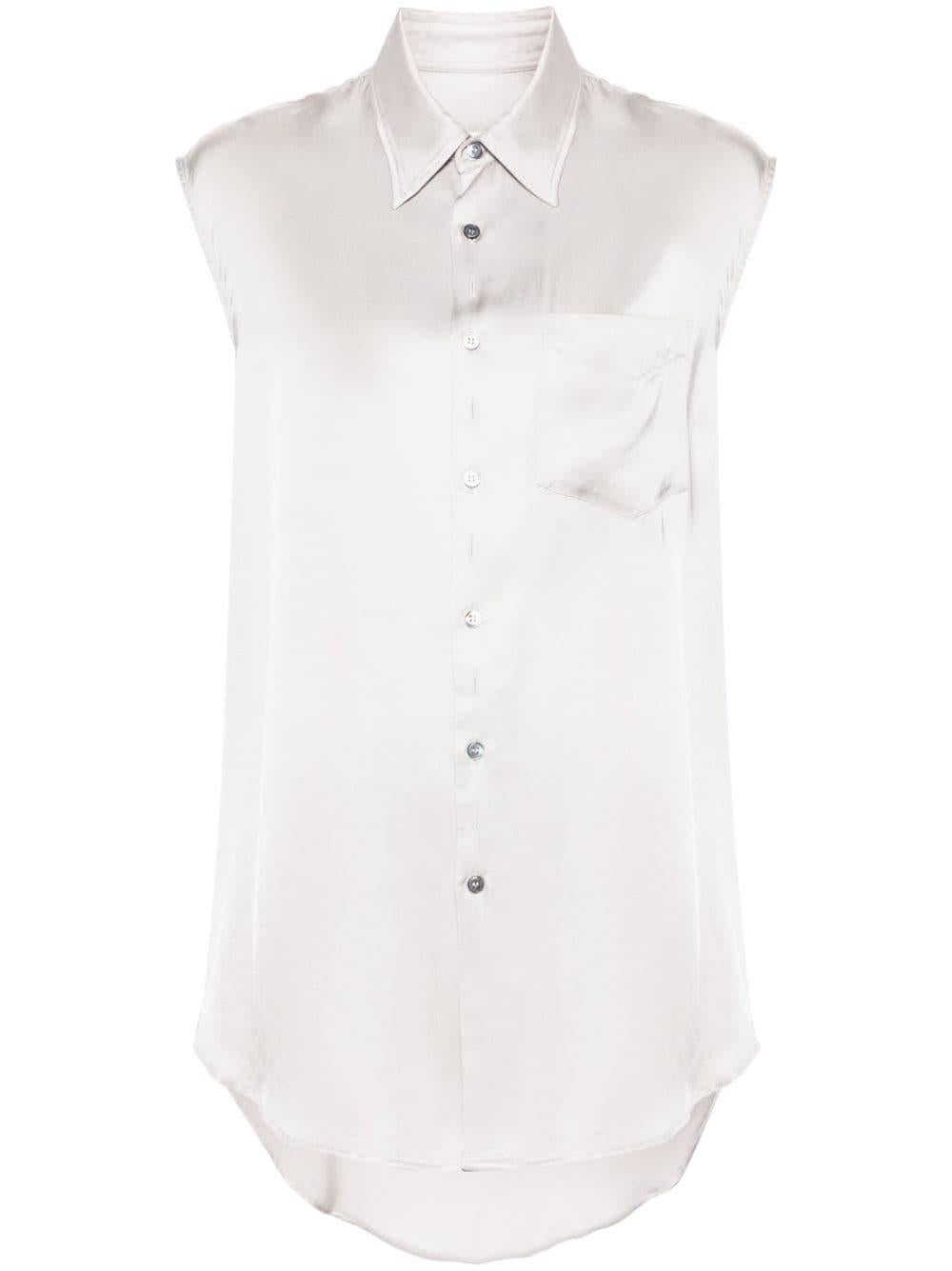 Camicia bianca giro maniche S62DL0092S54450 801 MM6 MAISON MARGIELA