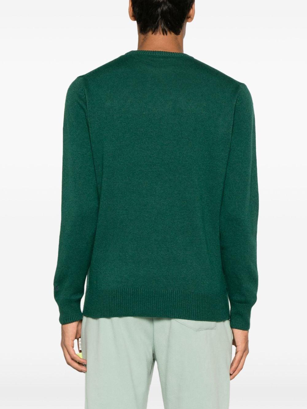Maglione Uomo Verde Lana
