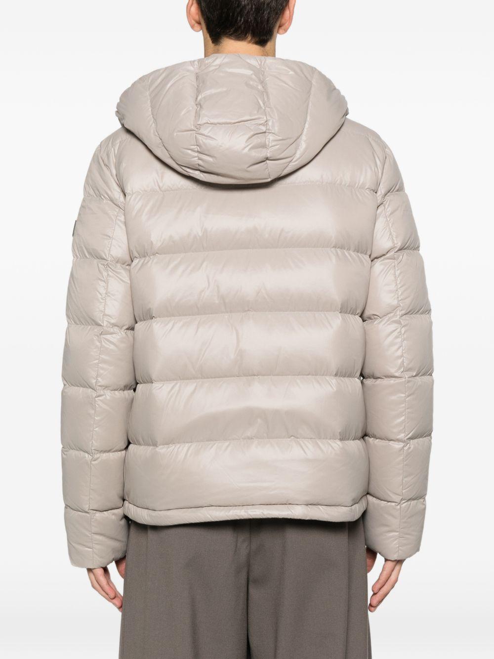 Giacca grigio chiaro imbottita con cappuccio PEU569201181950 985 PEUTEREY
