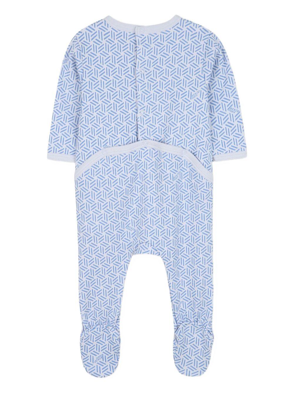 Pigiama con Stampa Geometrica All-Over K61256 77A KENZO KIDS