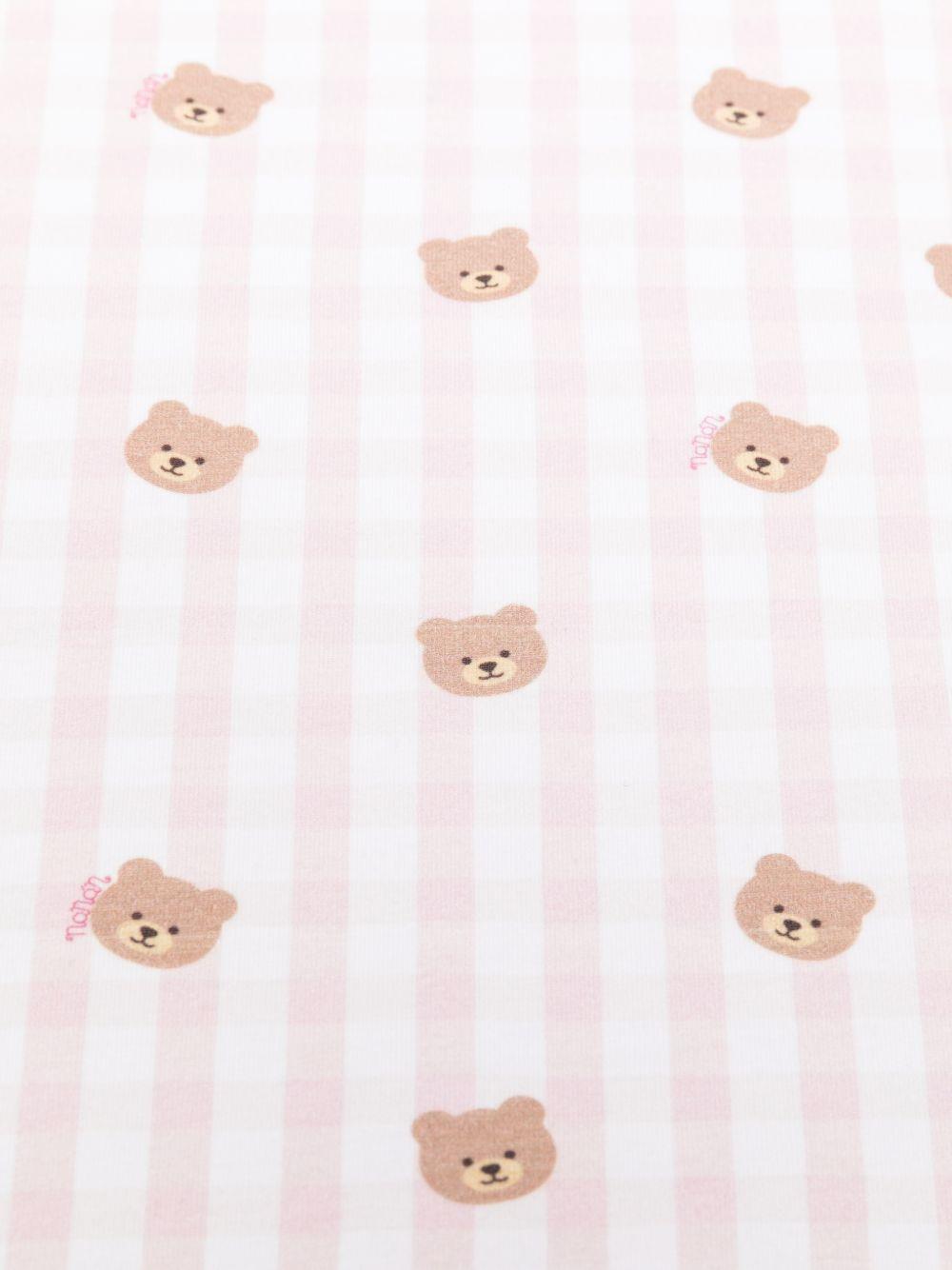 Copertina in cotone stampa orsi E26022 ROSA NANAN KIDS